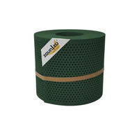 SICHTSCHUTZSTREIFEN Rille Gelocht 20 Prozent PP Streifen Tannengrün 26m - Dunkelgrün, Kunststoff (2600/19cm) - ZAUN|ZU