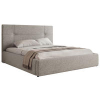 ČALÚNENÁ POSTEĽ CALERIO CLASSIC 200/200 - Biela Ekokoža - Matrac Pocket - čierna/biela, textil/plast (200/200cm) - MKS