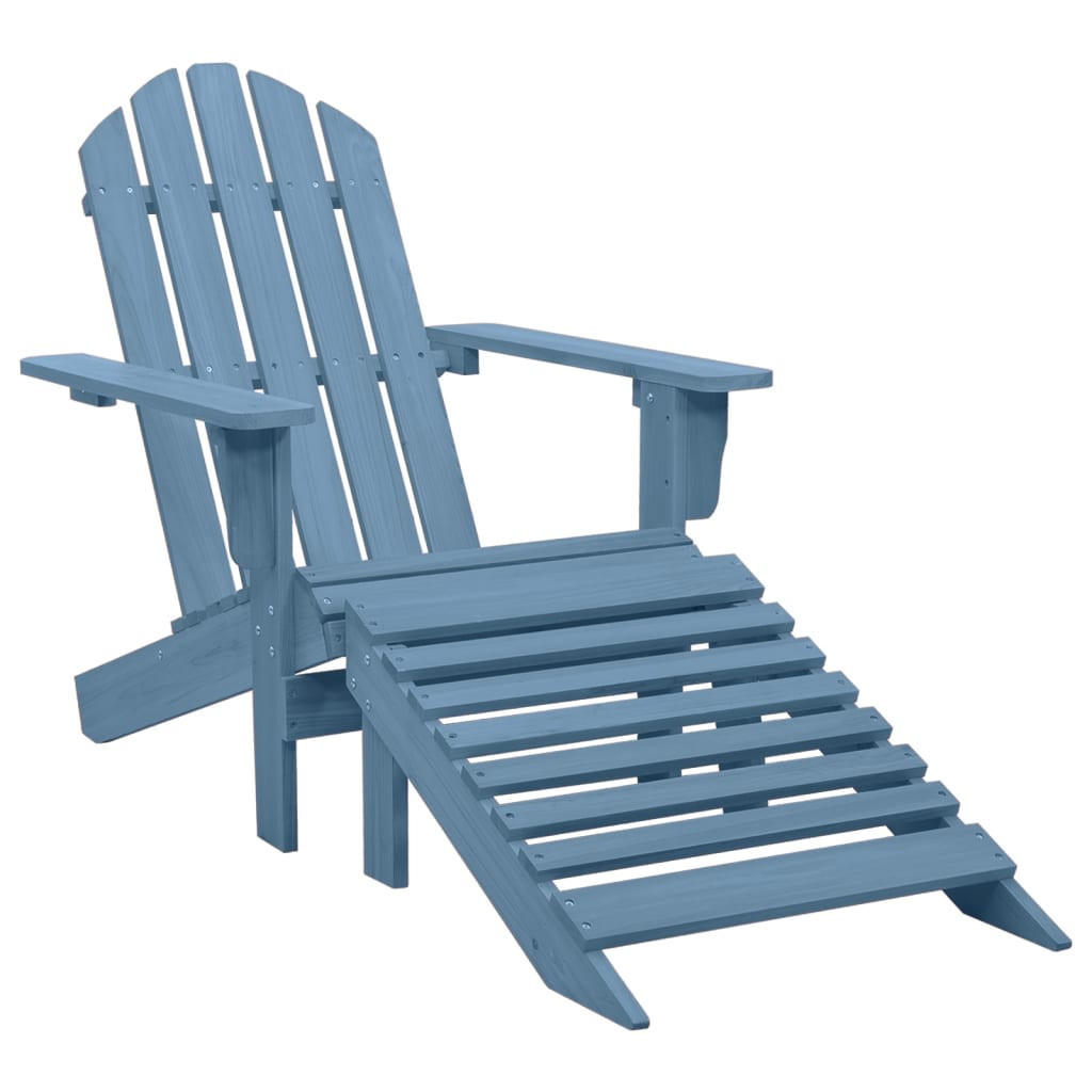 furnicato Adirondack-Gartenstuhl Blau 70x88.5x70 cm