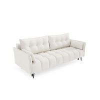 SCHLAFSOFA - Sofa Blumi - Ecru - Ecru, Holzwerkstoff (220/95/101cm) - Möblo