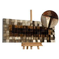 WANDBILD Braun 127/55 cm - Braun, Holz/Kunststoff (8.05/55cm) - KUNSTLOFT