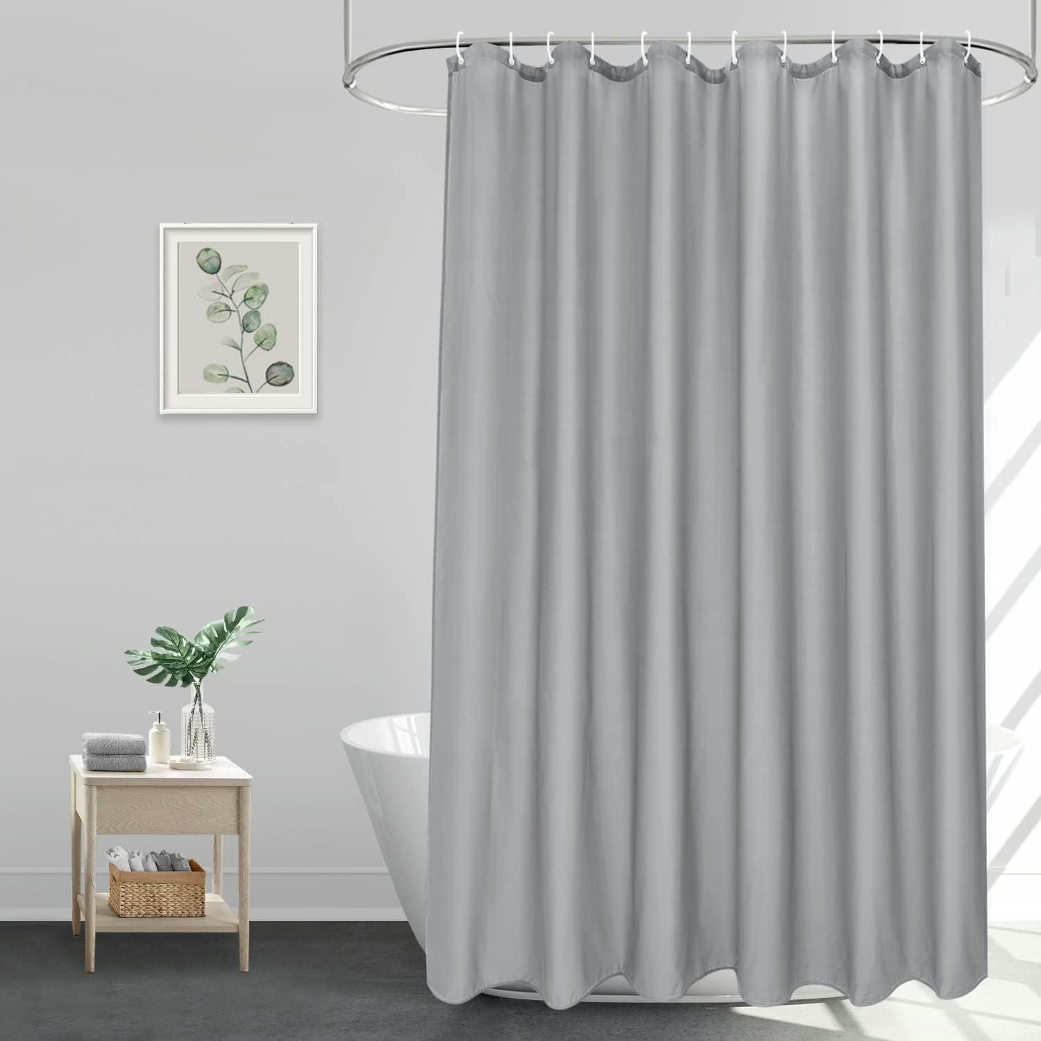 DUSCHVORHANG Grau 200 x 200 cm Wasserdicht - Grau, Textil (200/200cm)