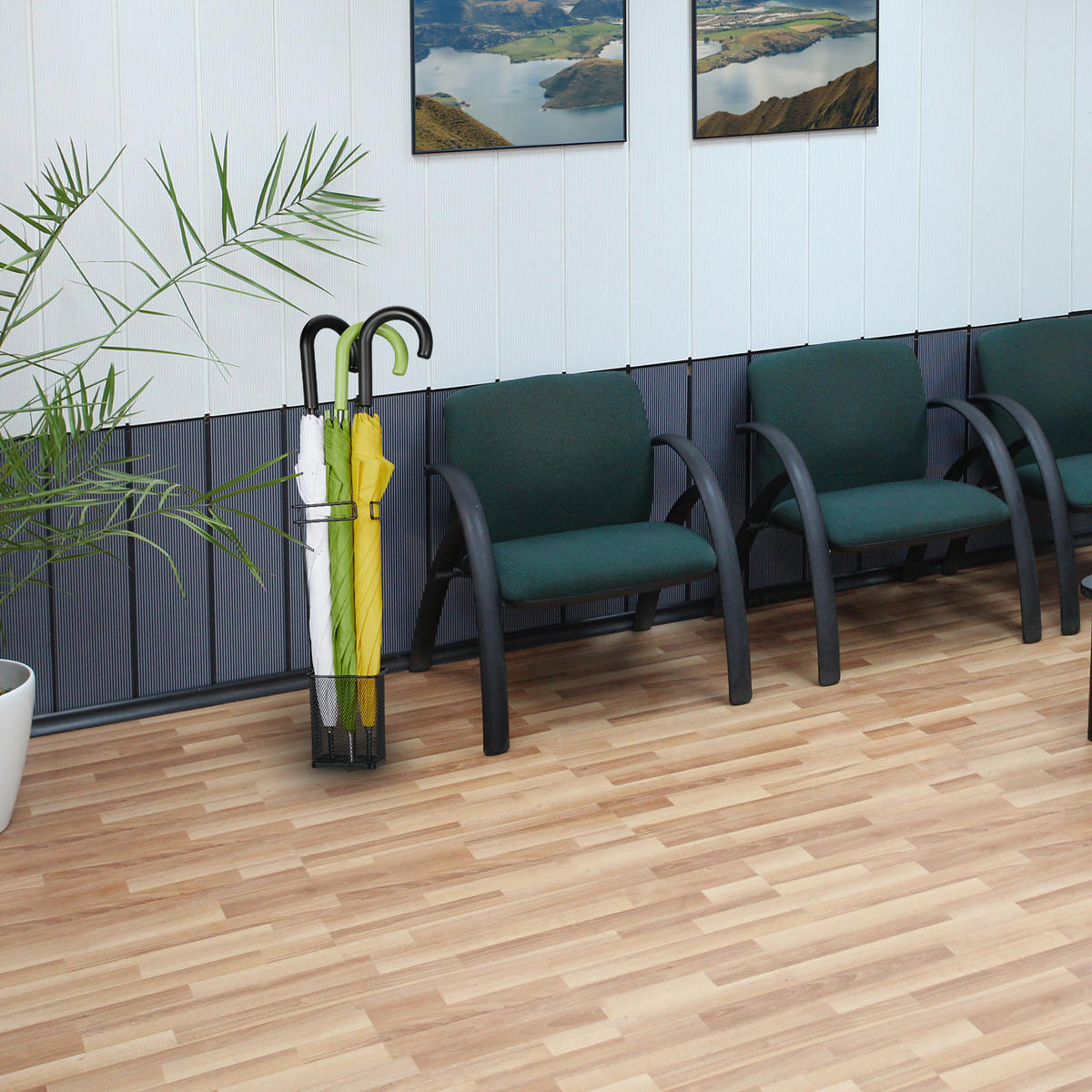 REGENSCHIRMSTÄNDER - Schwarz, Metall (13.5/52.5/13.5cm) - Relaxdays