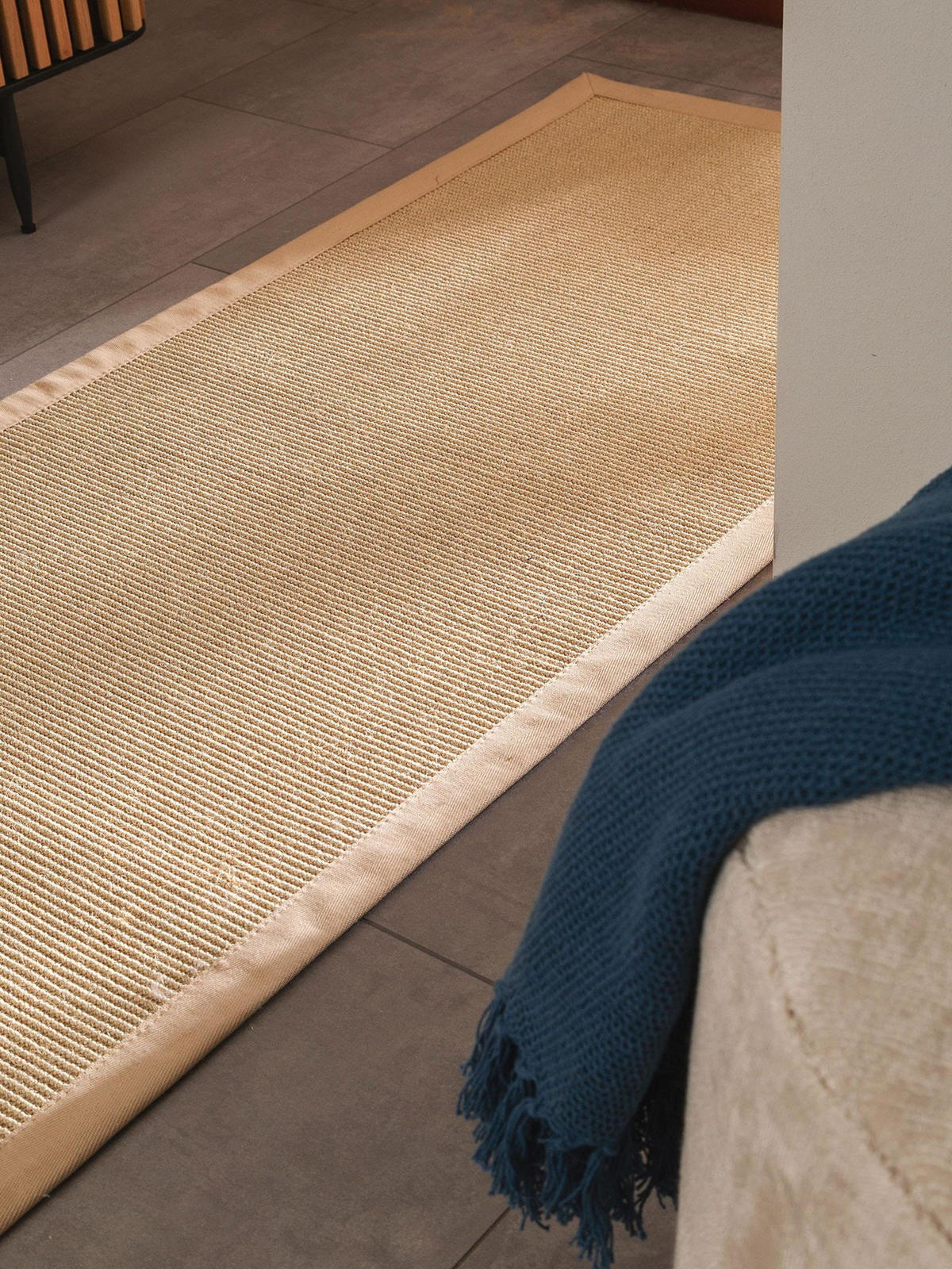 SISALTEPPICH Sana Cream 70x240 cm - Beige, Naturmaterialen/Kunststoff (70/1cm) - KUNSTLOFT