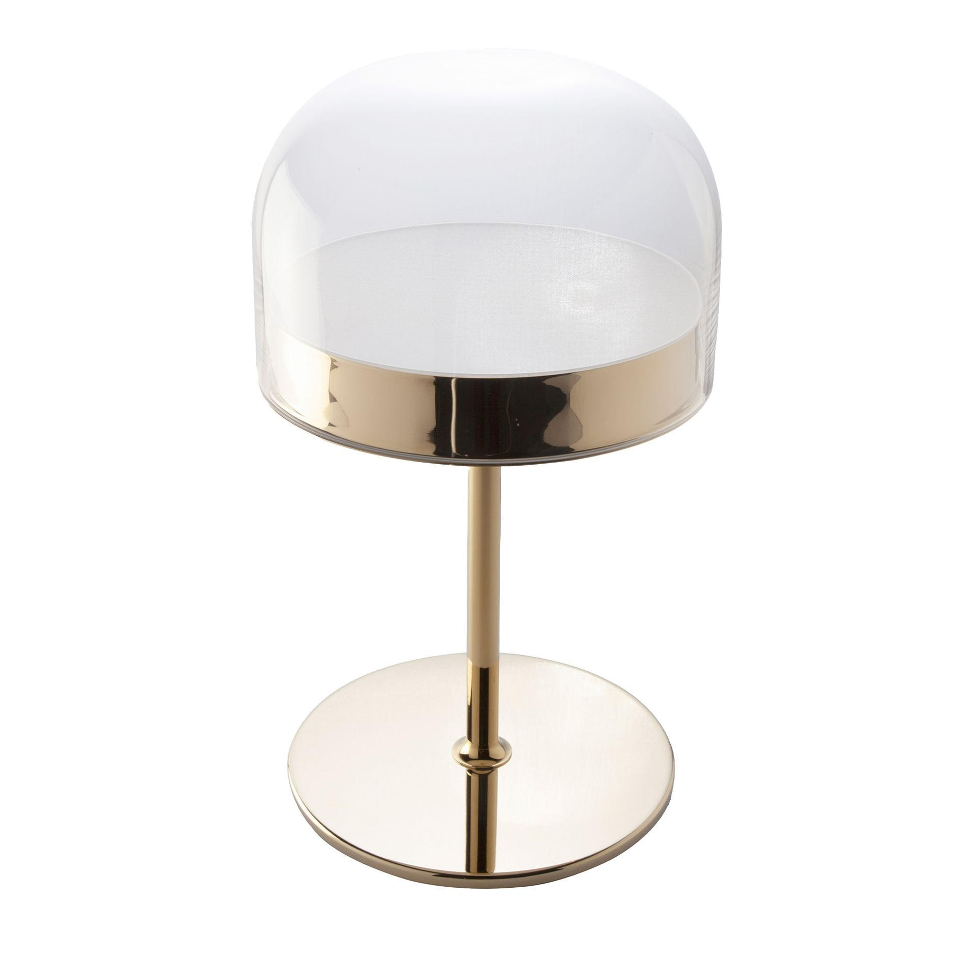 TISCHLEUCHTE Tischleuchte aus Stahl und transparentem Glas Ø24/42 cm - Transparent, Glas/Metall (24/24/42cm) - ANGEL CERDA