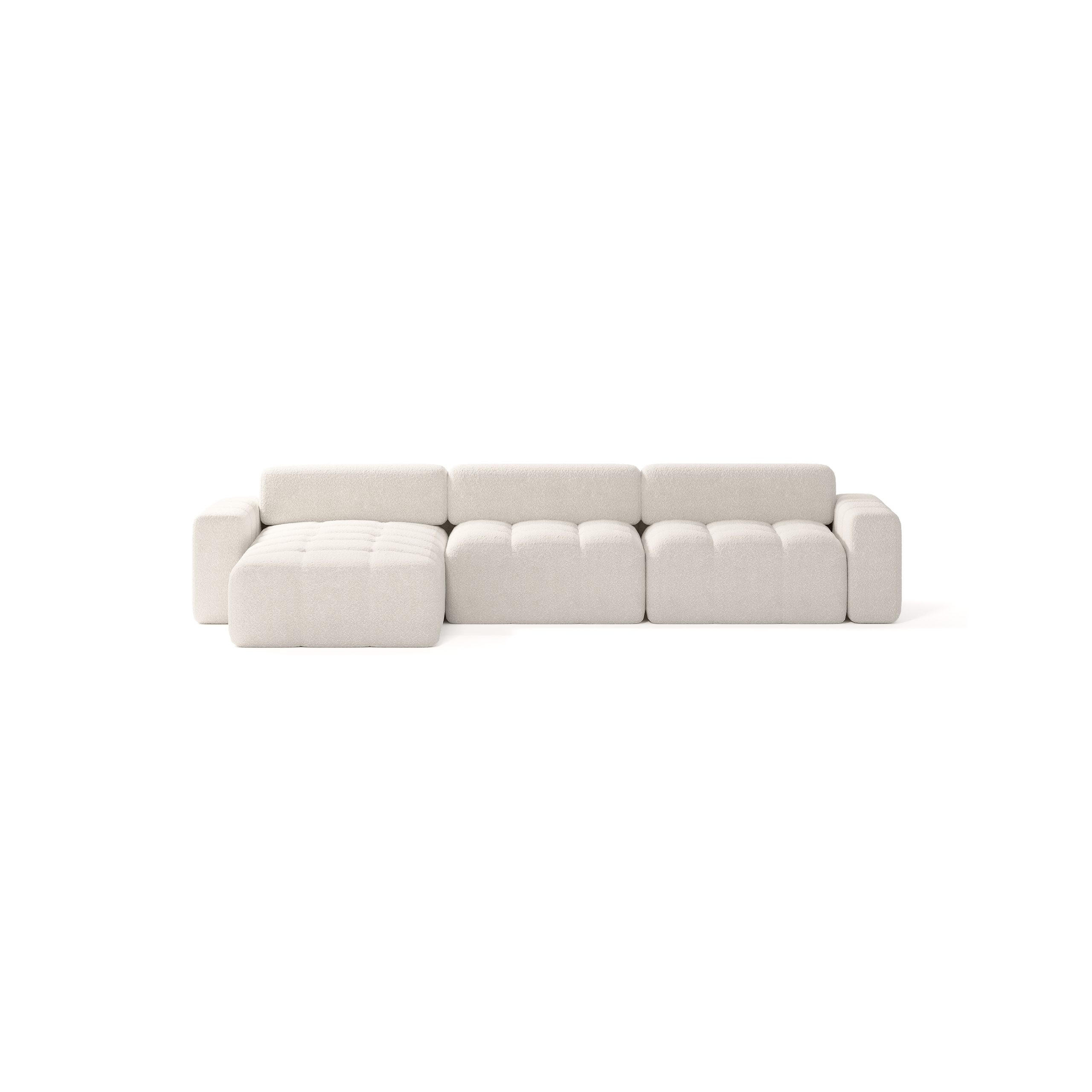 Thumbnail - Meblito Ecksofa, Creme, Textil, L-Form, 346x170 cm, Wohnzimmer, Sofas & Couches, Wohnlandschaften, Ecksofas