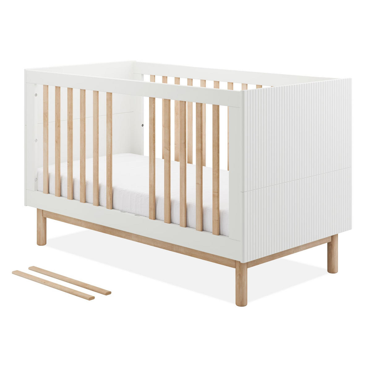 GITTERBETT LOTTI - Beige, Holz (144/88/76cm) - KONSIMO®