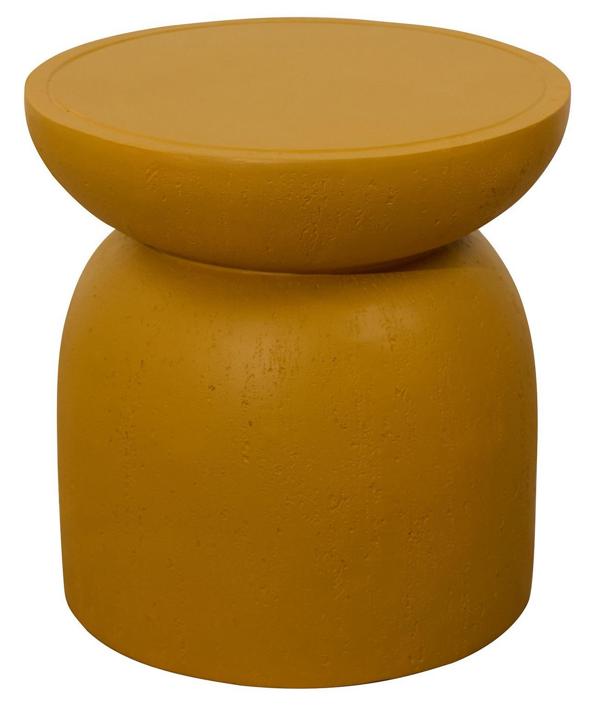 BEISTELLTISCH Rund Gelb 45 x 45 x 52 cm - Gelb, Metall (40/40/40.5cm) - Nordlys