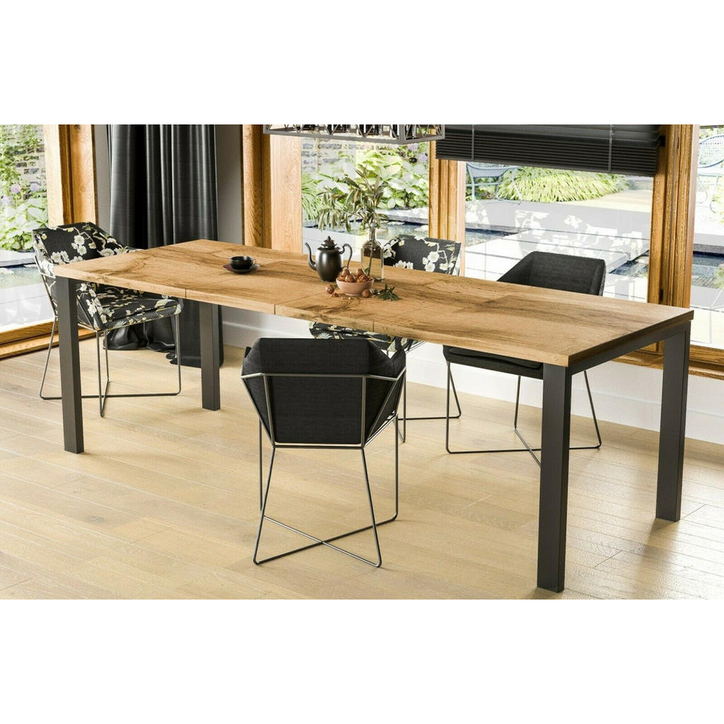 Thumbnail - Endo-Moebel Esstisch, Eiche Wotan, Holzwerkstoff, Rechteckig,Rechteckig, 80x76x80 cm, Esszimmer, Tische, Esstische