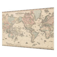 FOTOTAPETE 312x219 cm - Historische Karte - Beige, Textil (312/219cm) - Wallfluent
