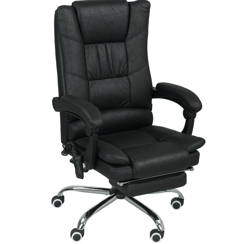 BÜROSTUHL mit Massagefunktion 64 x 70 x 110-118 cm Schwarz - Schwarz, Kunststoff (70/118/64cm) - Meubliv