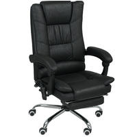 BÜROSTUHL mit Massagefunktion 64 x 70 x 110-118 cm Schwarz - Schwarz, Kunststoff (70/118/64cm) - Meubliv