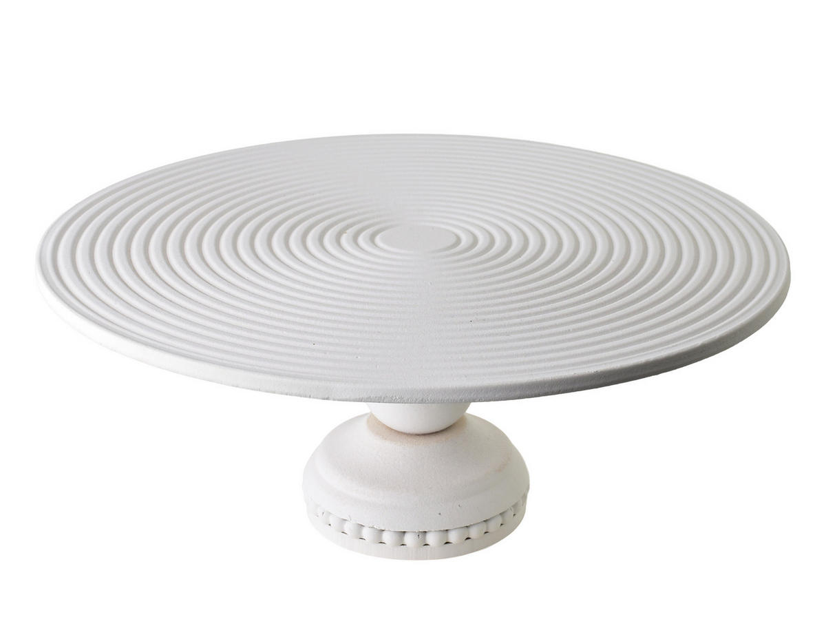 DEKOSCHALE Daz Natur 34/34/14 cm Holz - Weiß, Holz (34/14cm) - Mondex