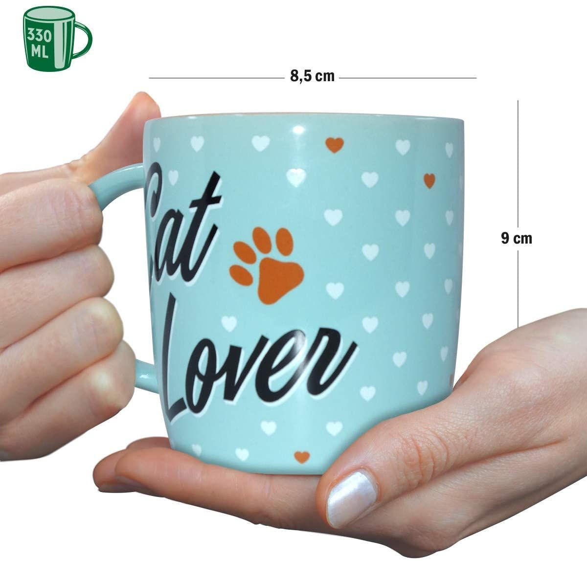 KAFFEETASSE 330 ml Animal Club Cat Lover - Multicolor, Keramik (0.33L) - Nostalgic-Art