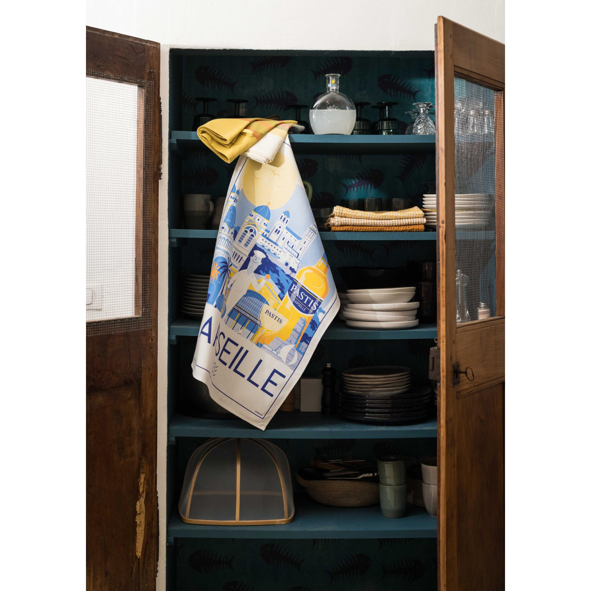 GESCHIRRTUCH Marseille weiß 48 x 72 cm - Weiß, Textil (48/72cm) - Winkler