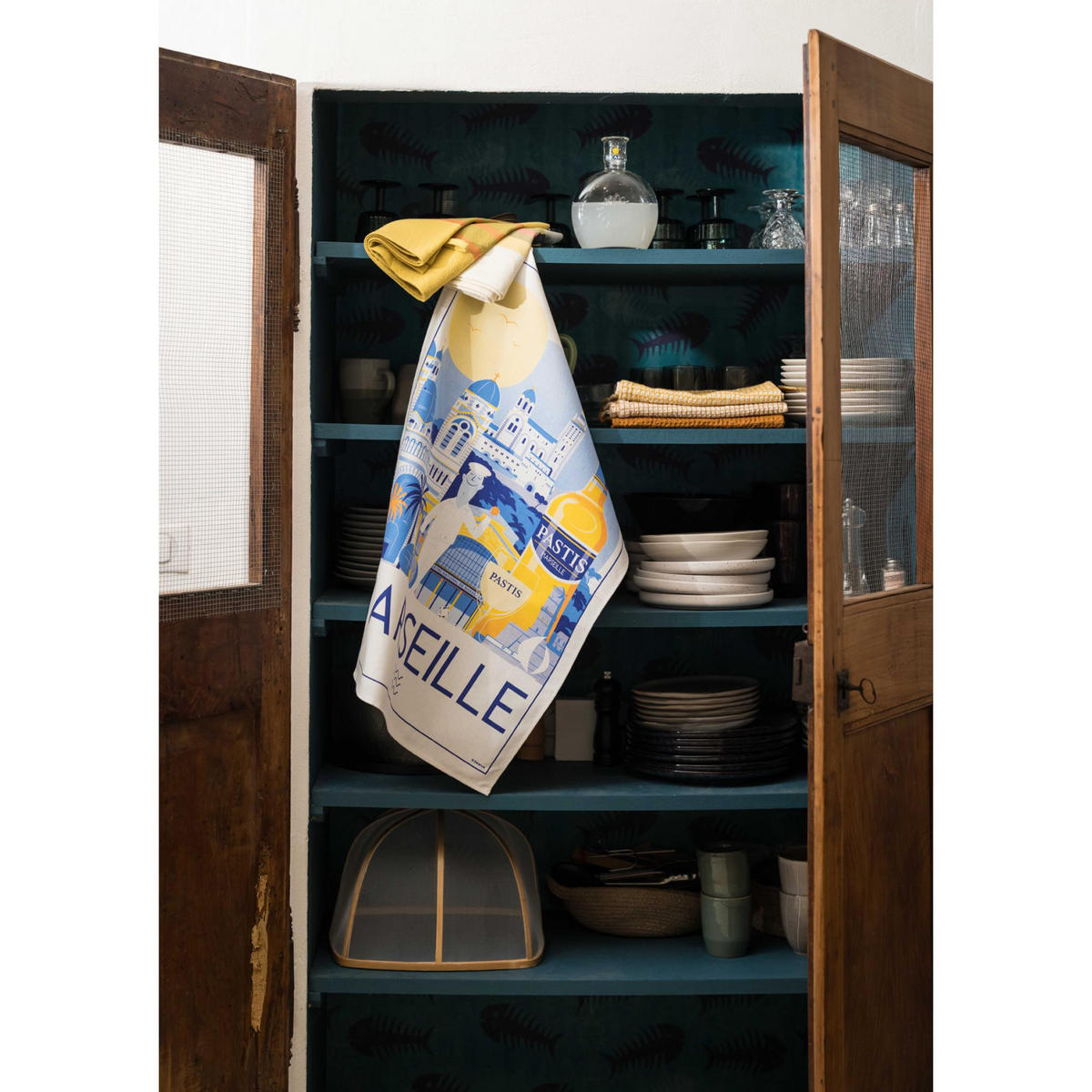 GESCHIRRTUCH Marseille weiß 48 x 72 cm - Weiß, Textil (48/72cm) - Winkler