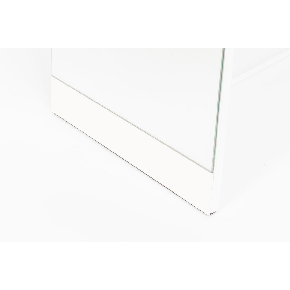 STANDSPIEGEL Außenspiegel Stehend Weiß - Weiß, Metall (30.5/147.5/36.5cm) - Housecraft Living