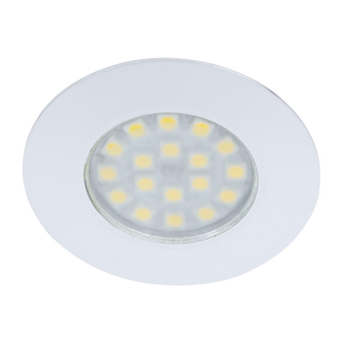 LED EINBAUSTRAHLER Weiß Rund Modern 3er Set - Weiß, Metall (7/7/1.2cm) - Globo Lighting