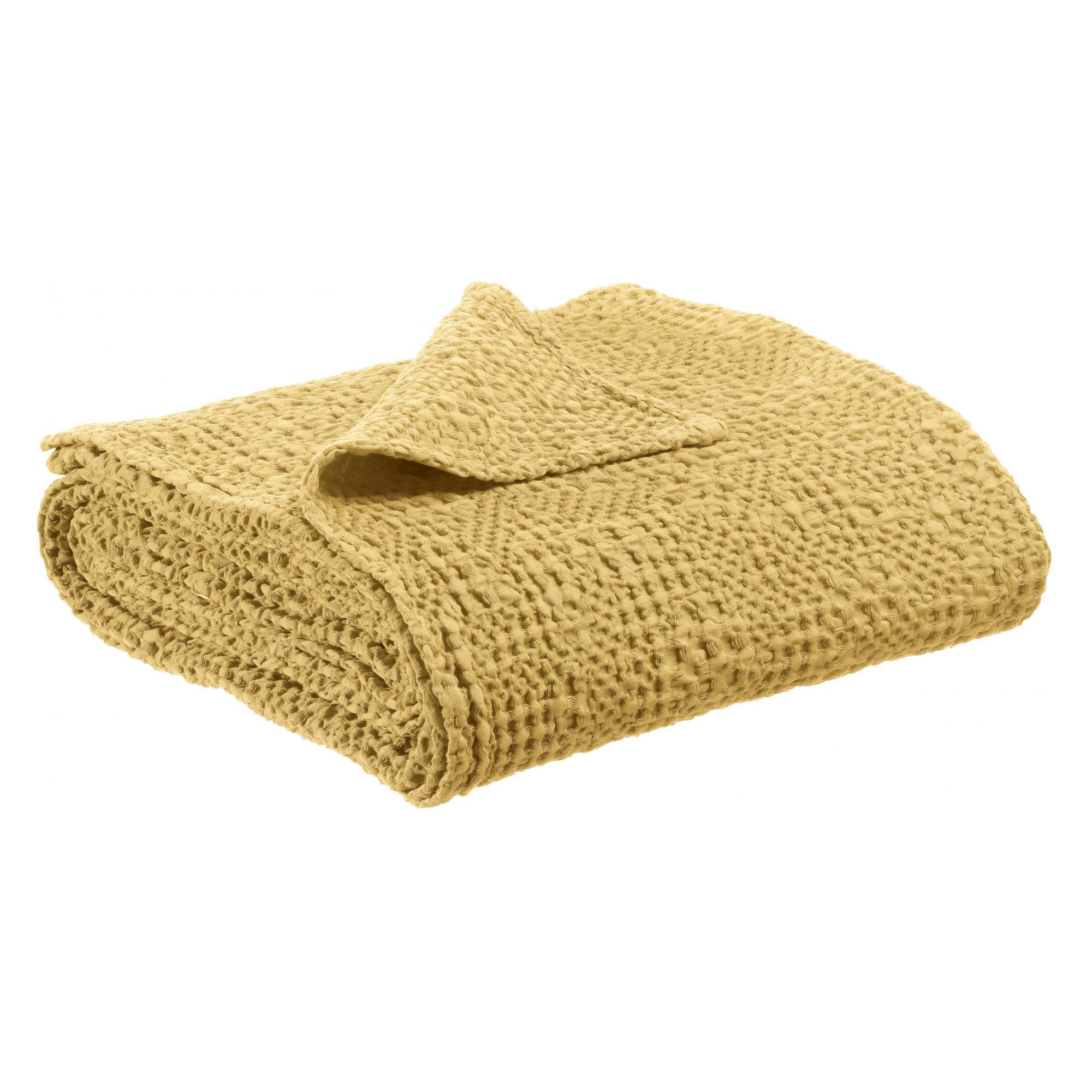 BETTÜBERWURF Tana gold 180 x 260 cm - Goldfarben, Textil (180/260cm) - Vivaraise