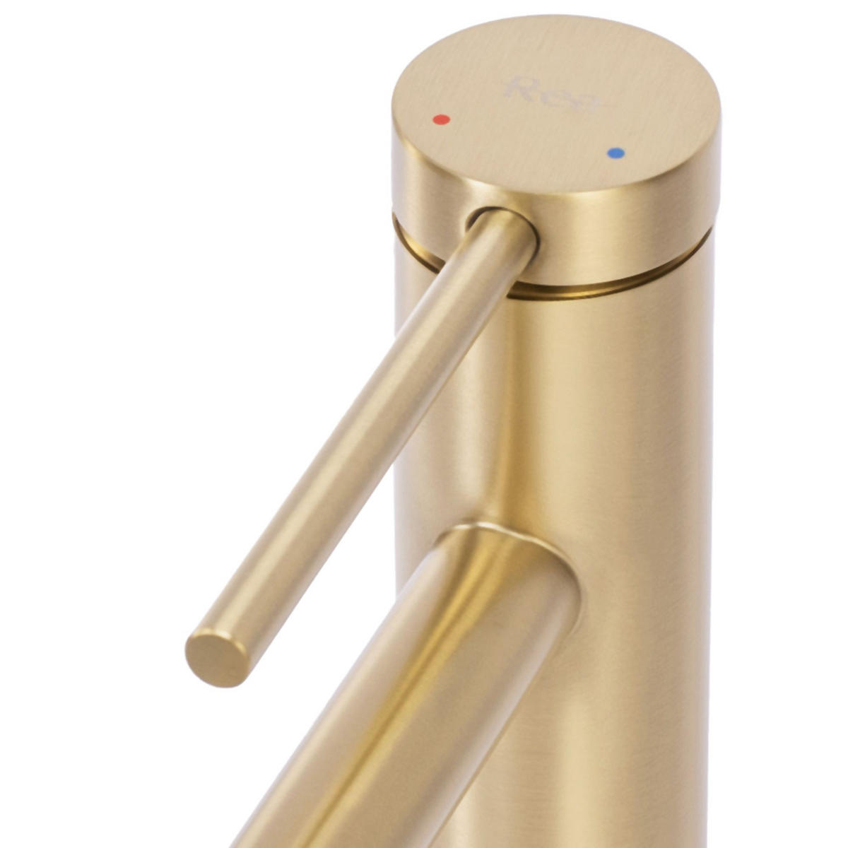 WASCHBECKENARMATUR FOSS GOLD BRUSH HIGH 20/4/29,5 cm - Goldfarben, Metall (4/29.5/20cm) - REA
