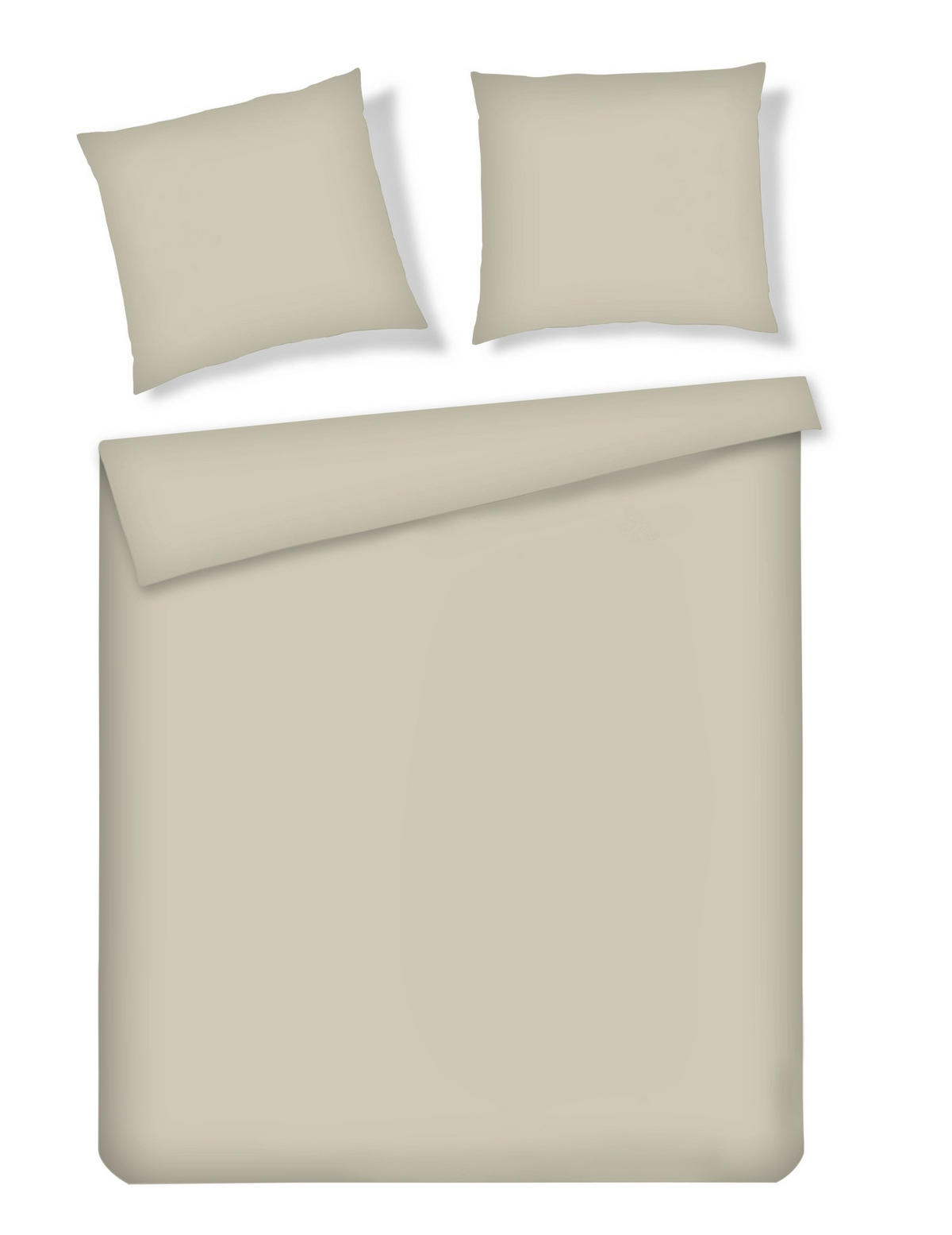 BETTWÄSCHE Micros - Beige, Textil (200/220cm) - home&you