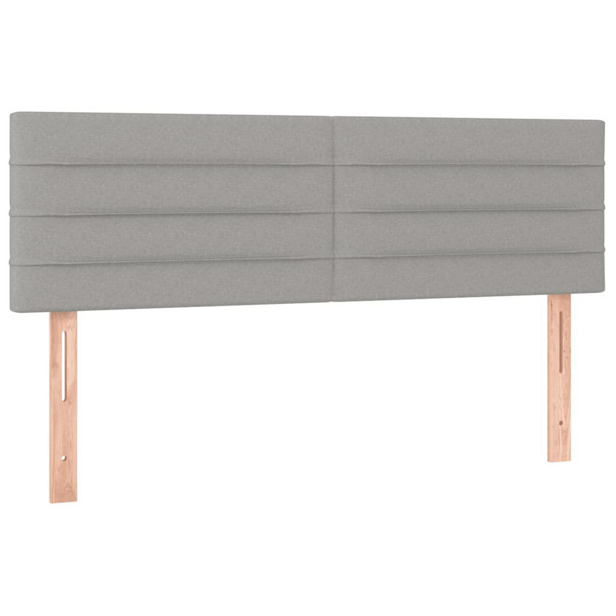 BOXSPRINGBETT 140/200 Cm Grau Gewebe - Grau, Textil (144/203cm) - vidaXL