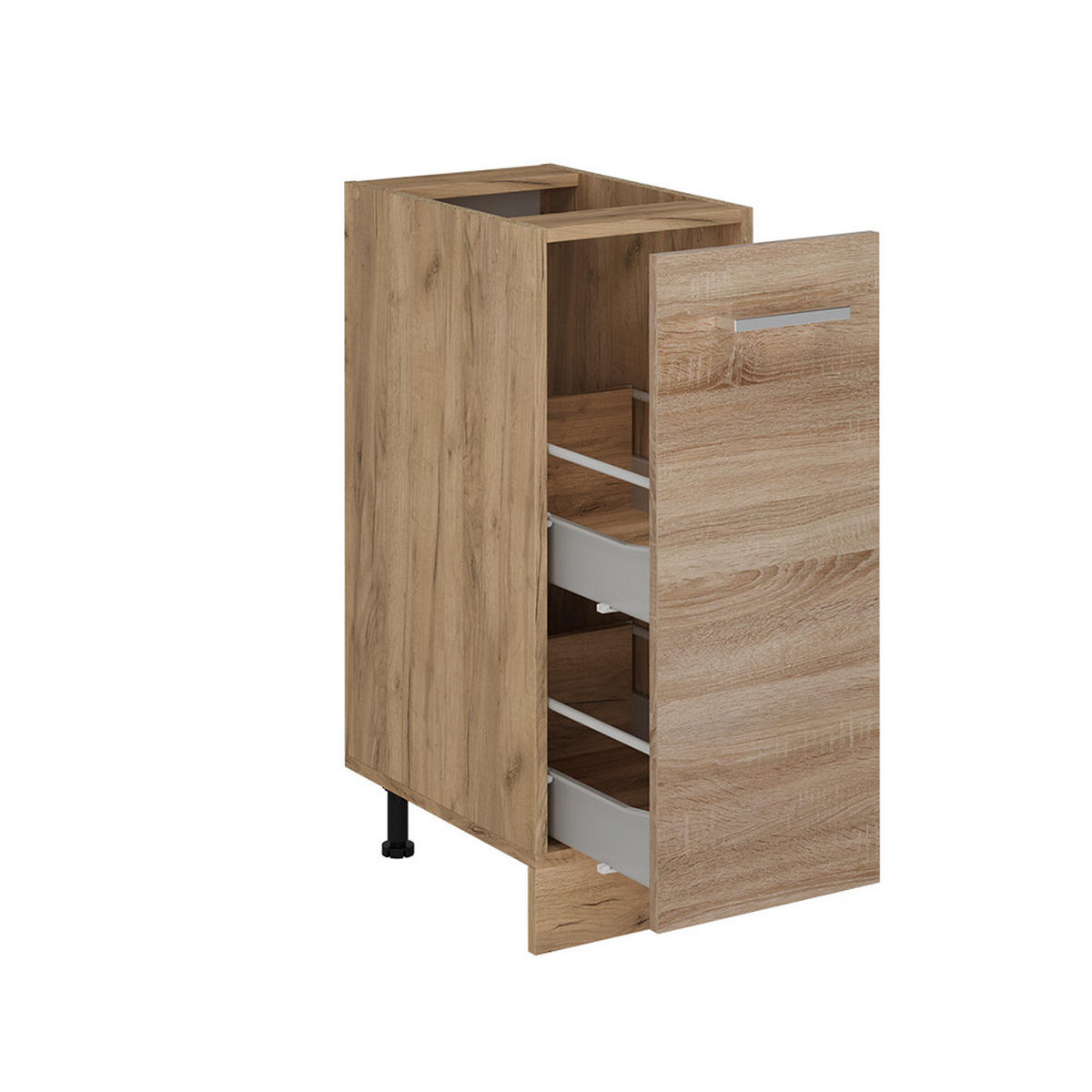 APOTHEKERSCHRANK R-Line Sonoma 30 cm , AP Anthrazit - Honigeiche/Eiche Wotan, Holzwerkstoff (30/81.6/60cm) - Vicco