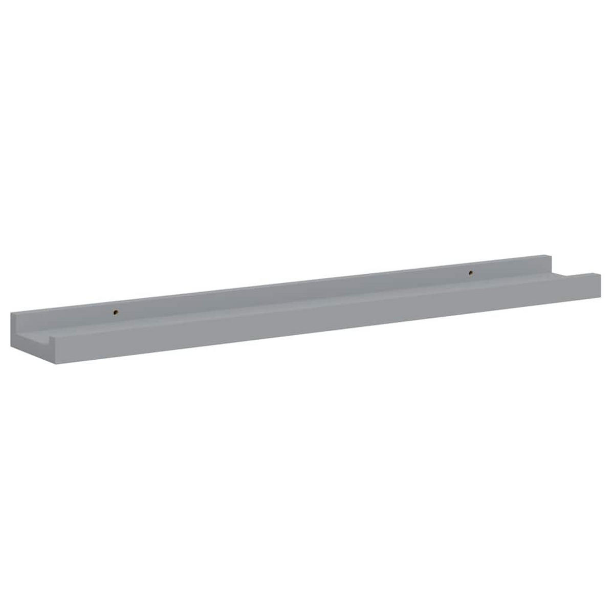 BILDERLEISTEN 2Er Set Grau 60/9/3 Cm Mdf - Grau, Holzwerkstoff (9/3/60cm) - vidaXL