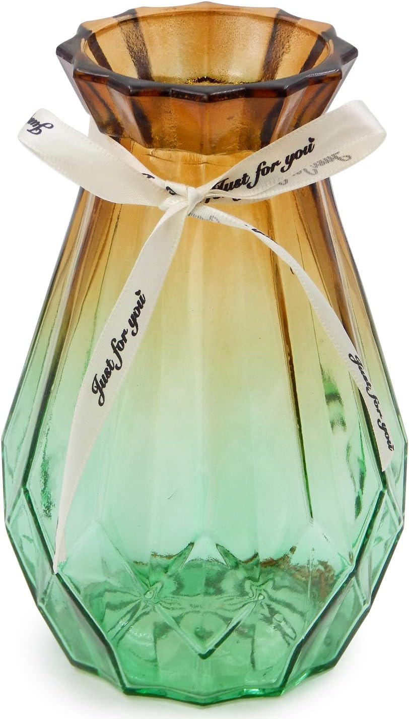 VASE Glas - Dunkelorange, Glas (10cm) - LIBRATON