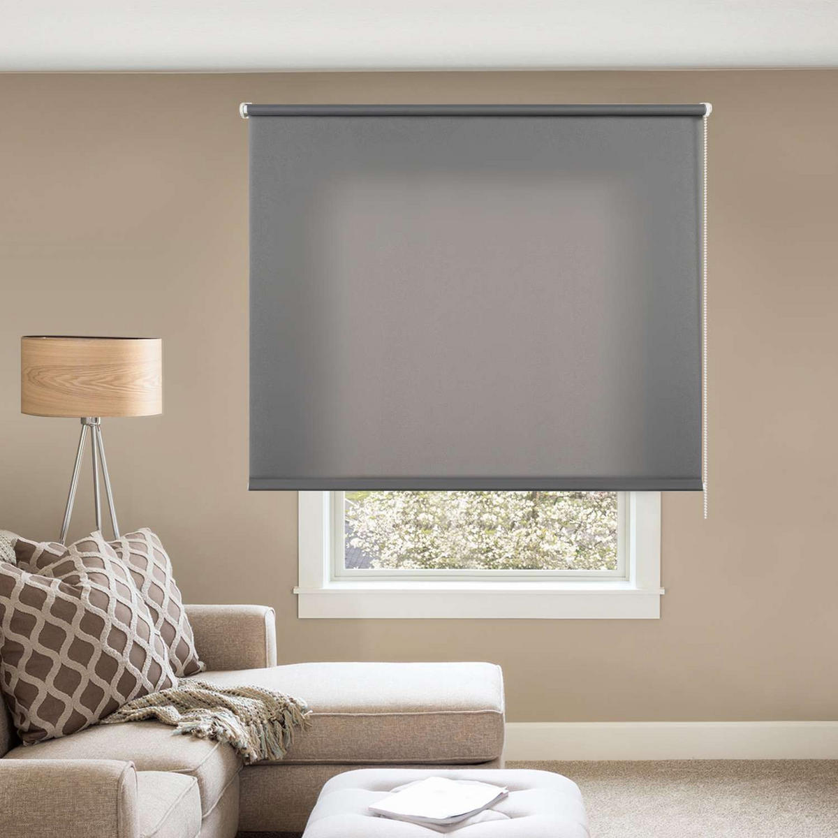 ROLLO Grau, 120 cm x 180 cm - Grau, Kunststoff (120/180cm) - STORESDECO