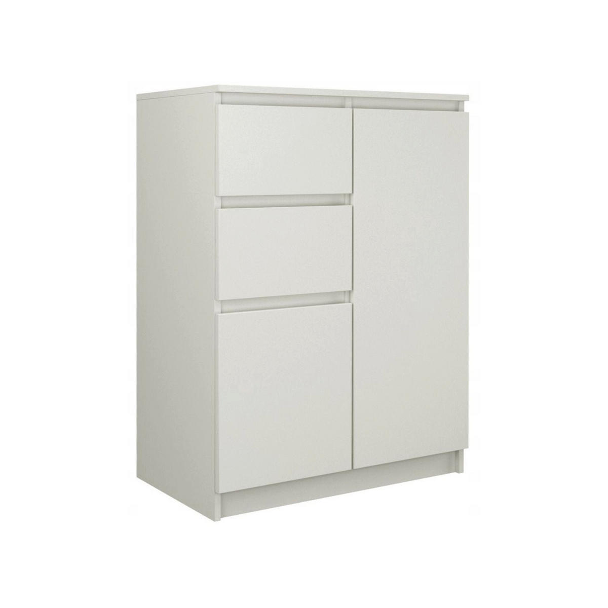 KOMMODE Kelly - Weiß, Holzwerkstoff (70/97/40cm) - kommodly
