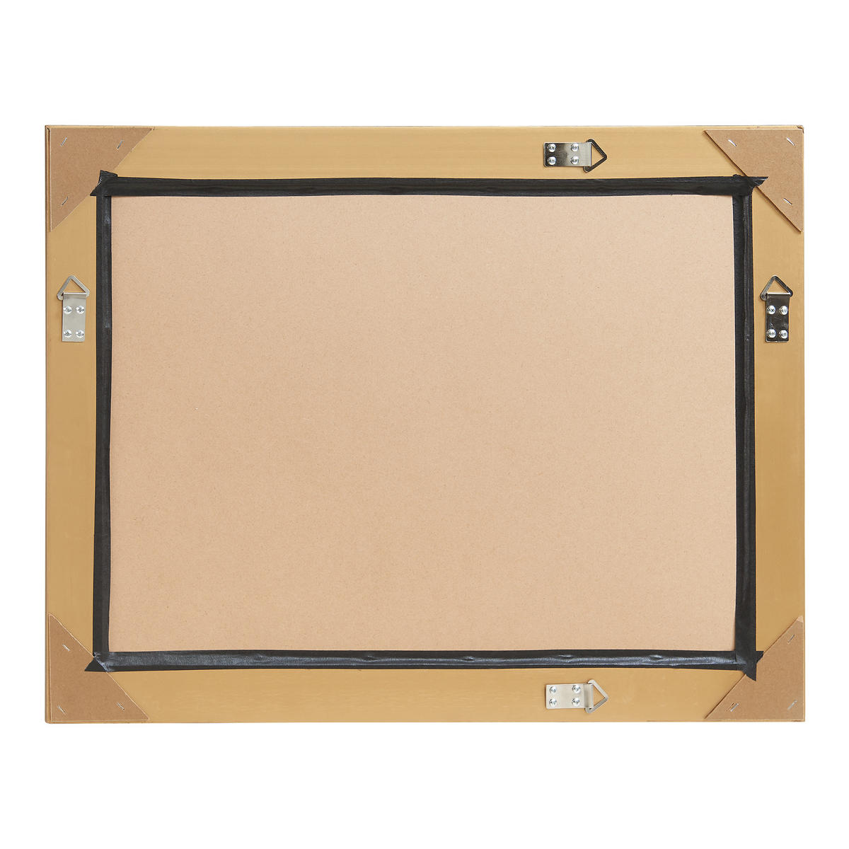 WANDSPIEGEL Punkalaidun - Goldfarben, Glas/Naturmaterialen (80/3/60cm) - [en.casa]