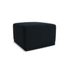 POUF Samt Stoff Blau - Blau/Schwarz, Kunststoff/Textil (65/40/65cm) - Makamii