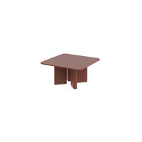 COUCHTISCH quadratisch Bordeauxrot matt 80/80/50 cm - Bordeaux, Holzwerkstoff (80/80/50cm) - designimpex