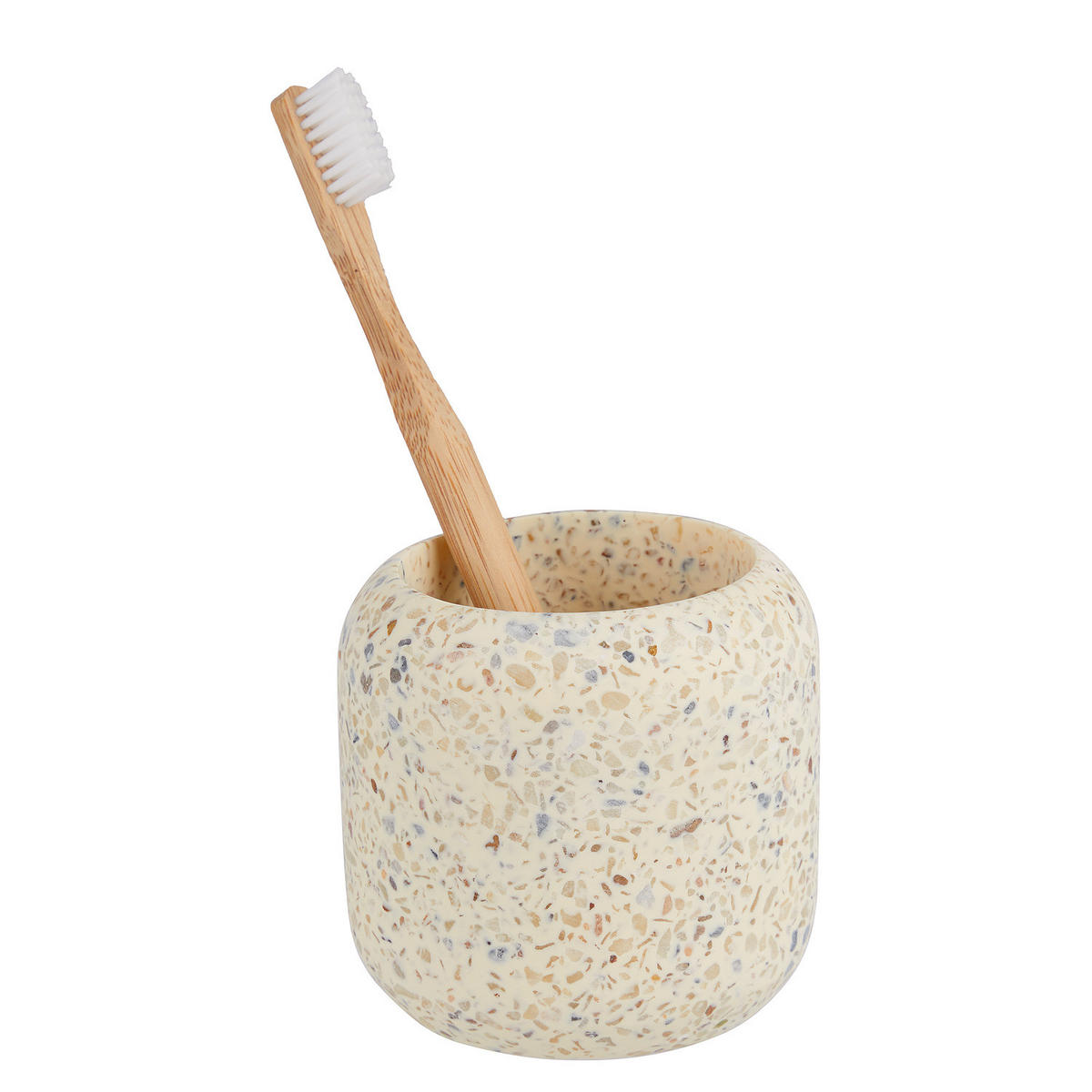 ZAHNPUTZBECHER Paros - Beige, Stein (9/8/9cm) - Butlers