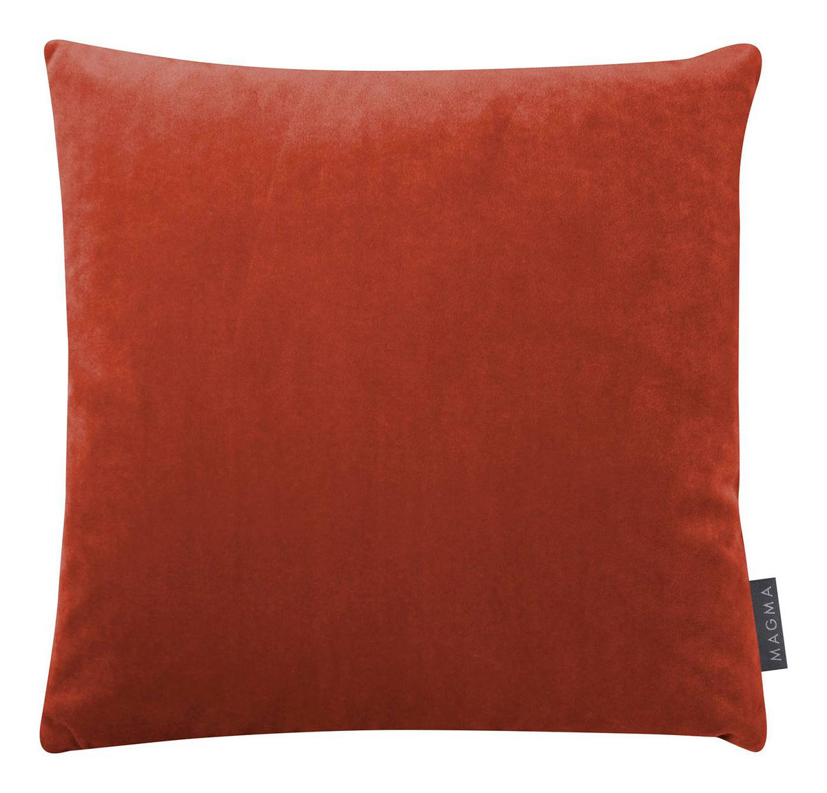 KISSENHÜLLE Samt Uni - Rotbraun, Textil (40/40cm) - Magma Heimtexx