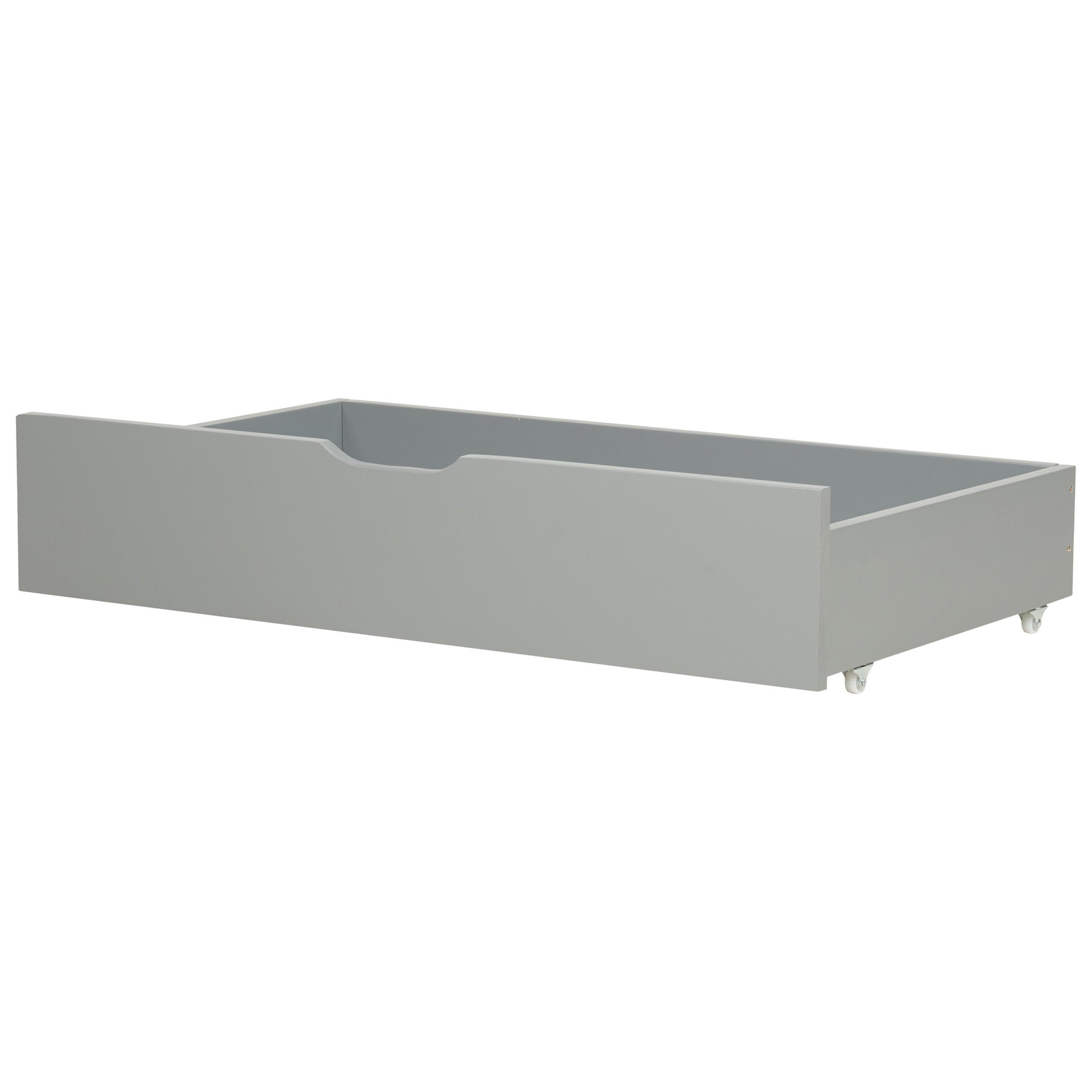 BETTSCHUBLADE 2er set Grau Rumilly - Grau, Holz - Beliani