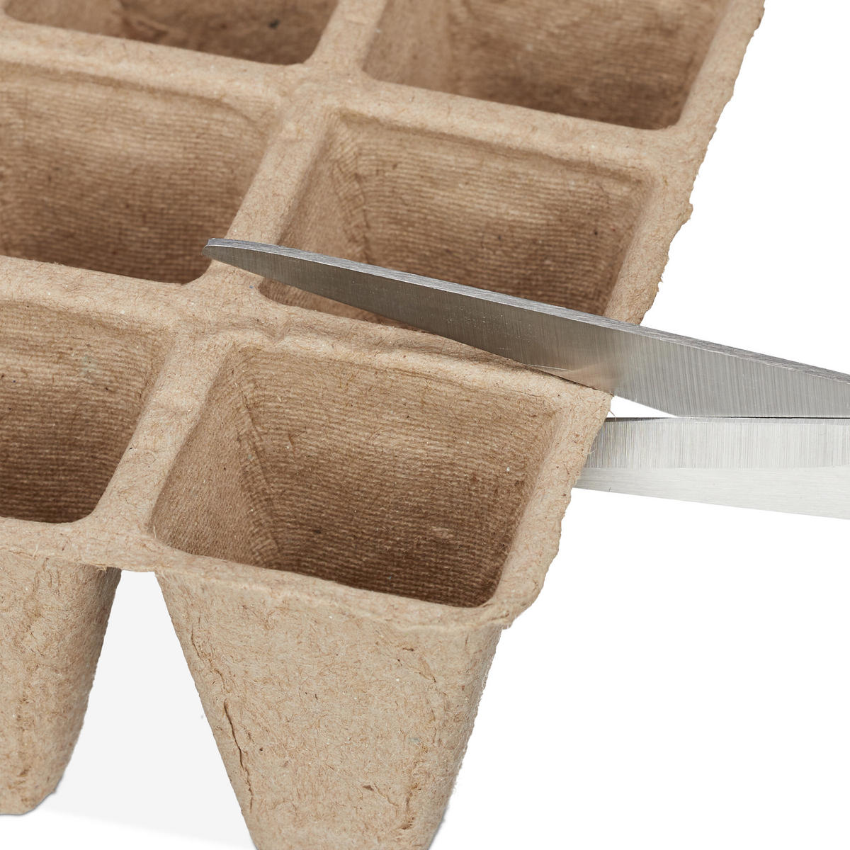 240XANZUCHTTÖPFE - Hellbraun, Papier/Kunststoff (20.5/5/8cm) - Relaxdays