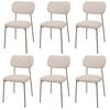 ESSZIMMERSTUHL Beige 6er-Set - Beige, Textil (44/83/52cm) - MCW