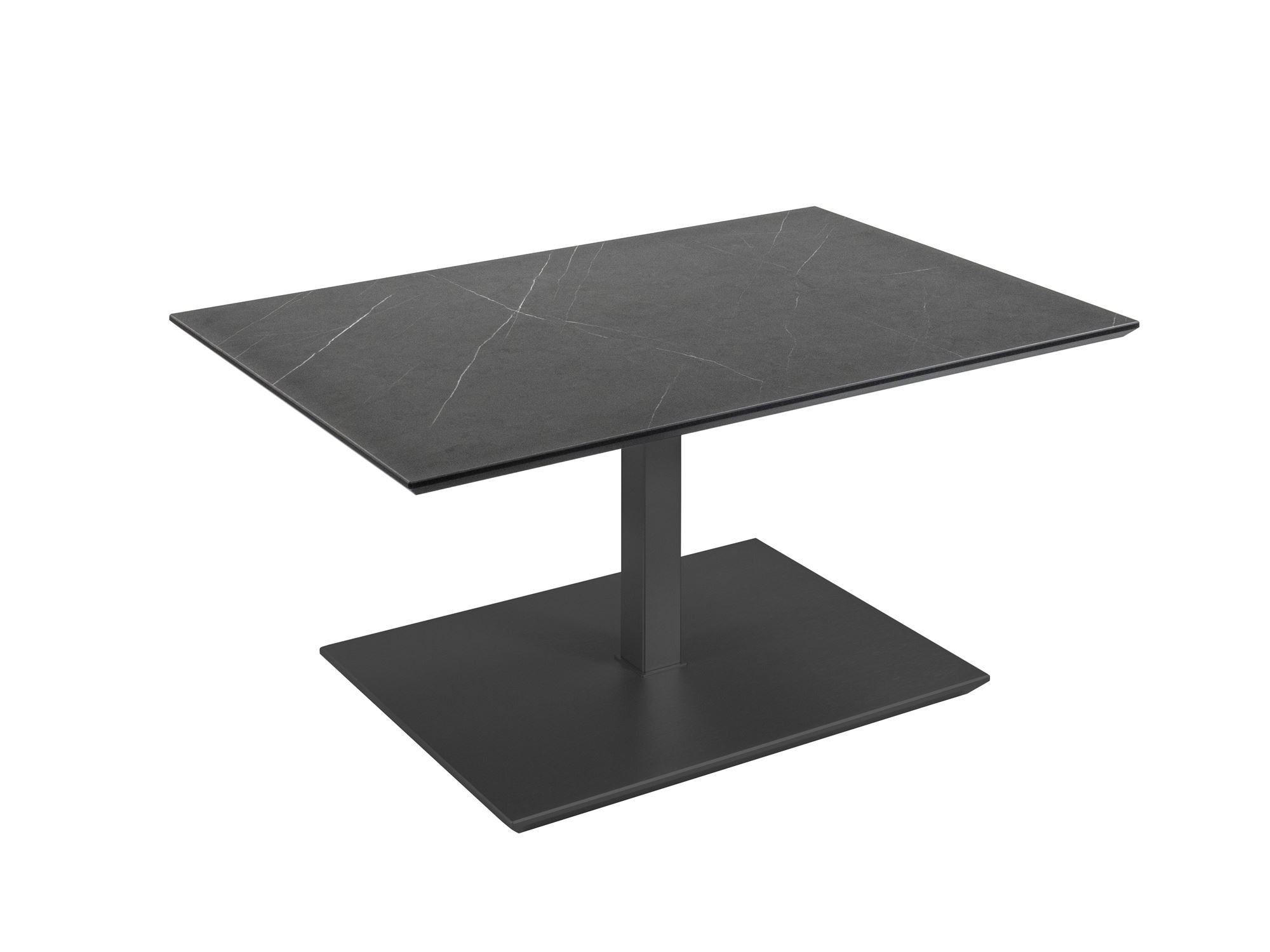 COUCHTISCH Centa 90x60x47 höhenverstellbar Anthrazit/Marmara Nero - Schwarz, Keramik (90/60/47cm) - 58aufmkessel
