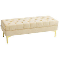 SITZBÄNKE Beige 1 Stück - Beige, Kunststoff (118/42/45cm) - GiPP