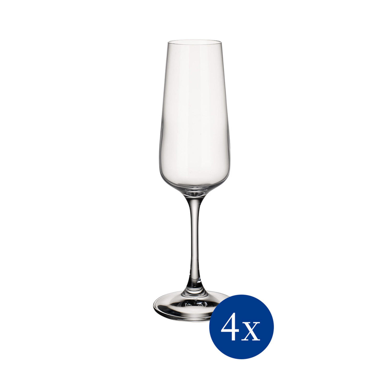 CHAMPAGNERGLÄSER Ovid transparent 250 ml 4er Set - Transparent, Glas (0.25L) - Villeroy & Boch