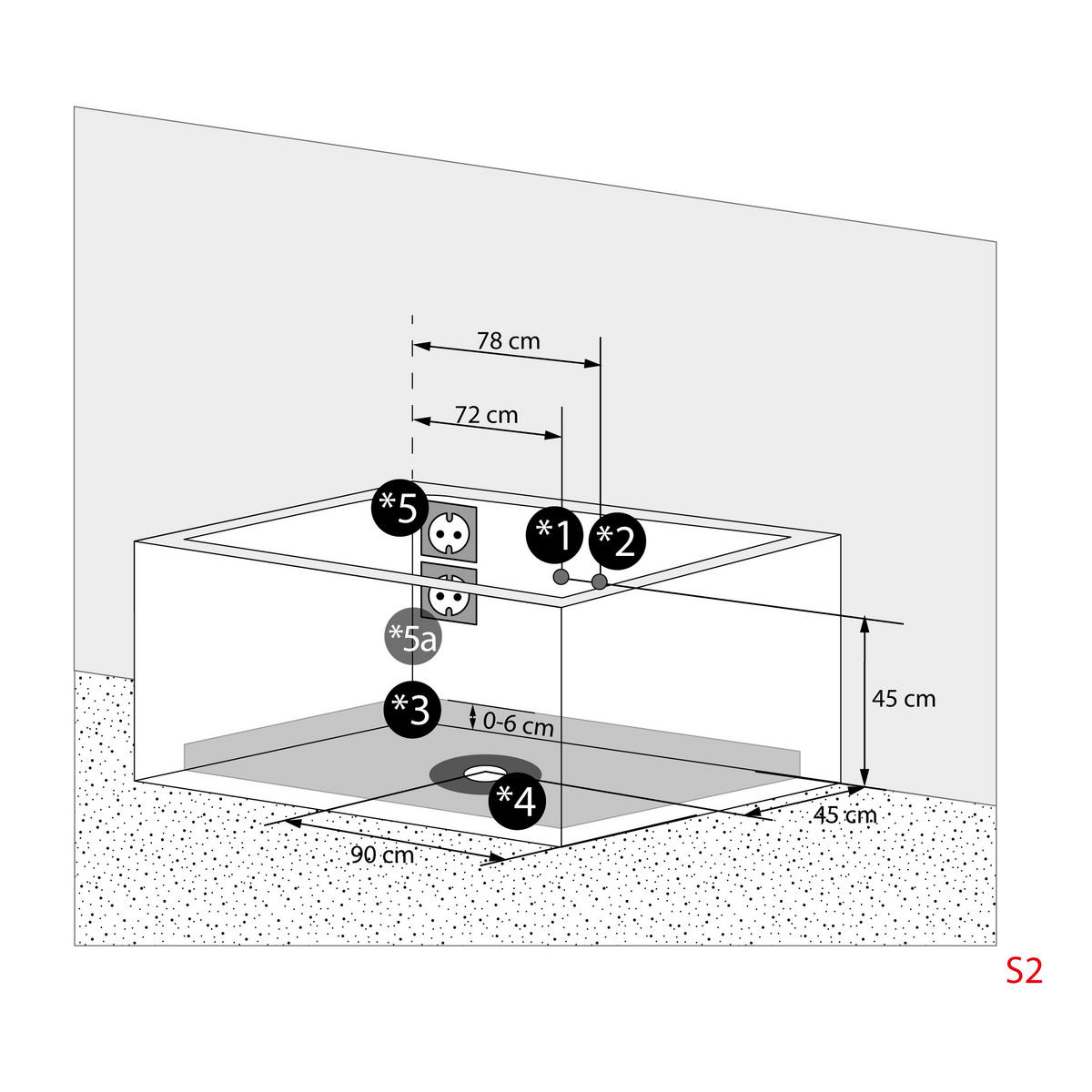 WHIRLPOOL Badewanne Eckwanne Wanne W81-C 180x90cm - Weiß, Glas/Kunststoff (90/55/180cm) - AcquaVapore by Sandra Jentho