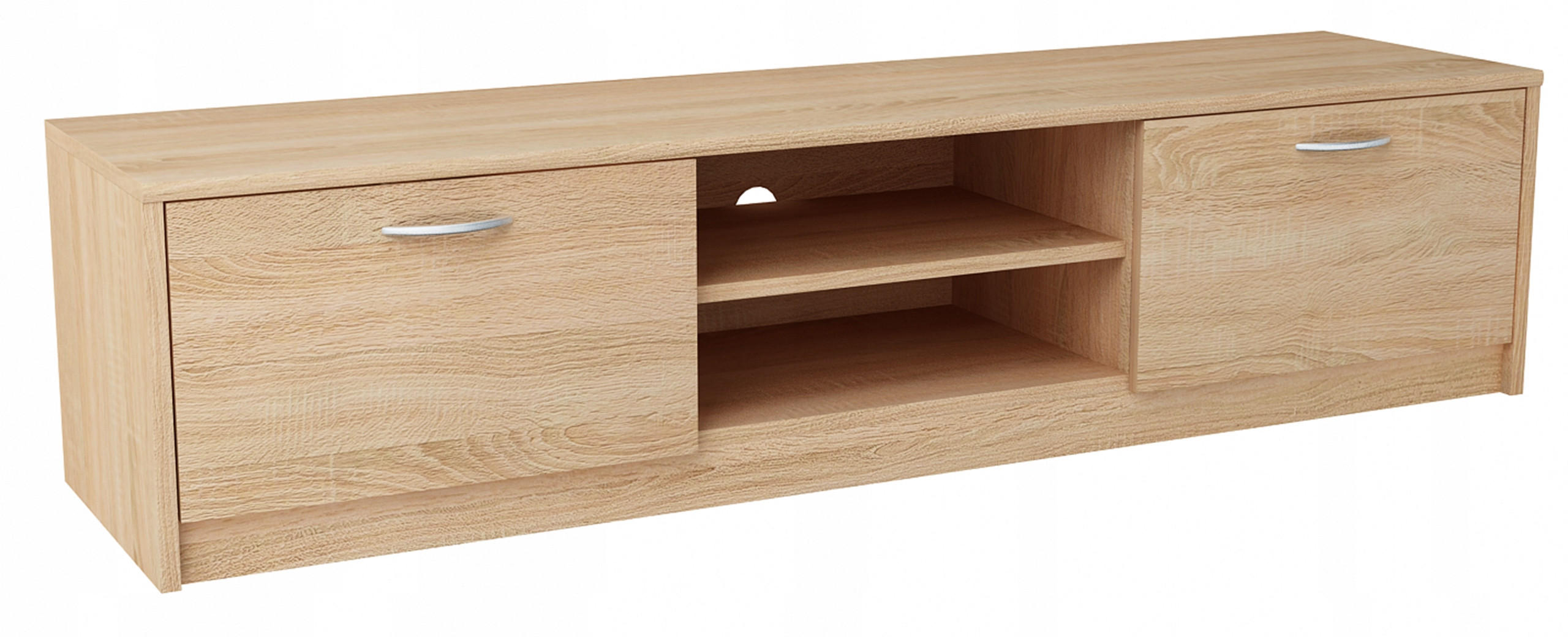 FERNSEHKOMMODE 2DC Sonoma Eiche 160/41/36 cm - Sonoma Eiche, Holzwerkstoff (160/36/41cm) - Matkam Möbel