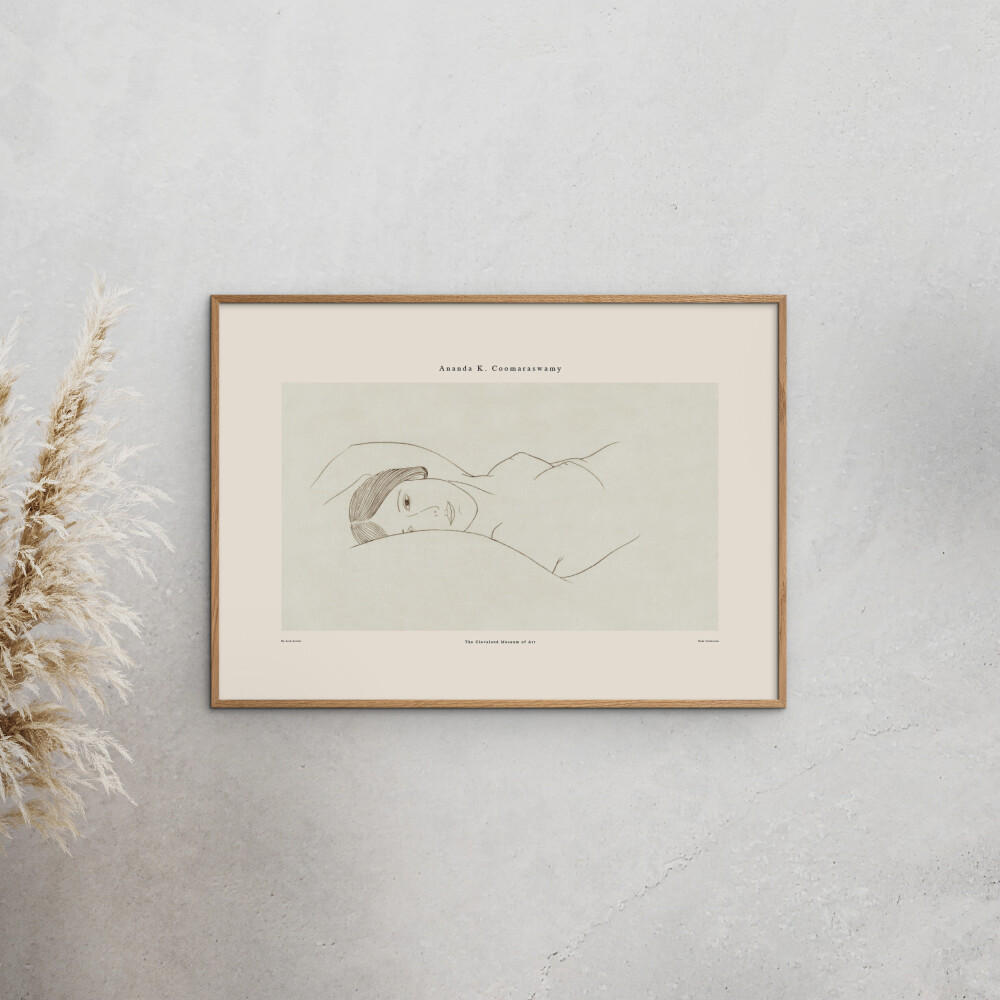 POSTER mit Rahmen Arch Atelier - Ananda 02 - Eichefarben/Naturfarben, Holz/Papier (50/70cm) - Poster&Frame