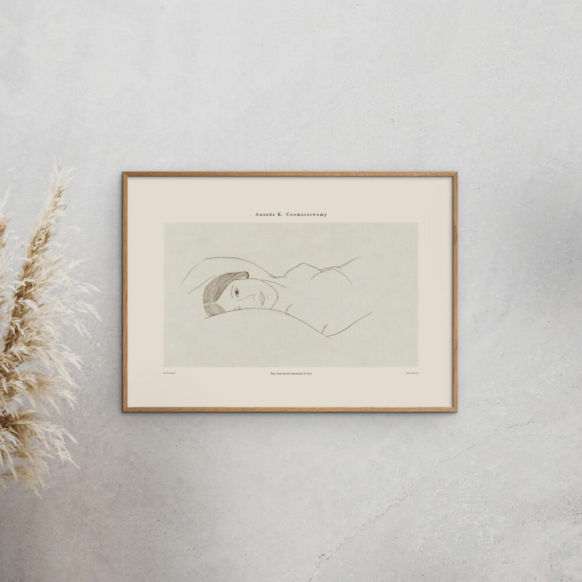 POSTER mit Rahmen Arch Atelier - Ananda 02 - Eichefarben/Naturfarben, Holz/Papier (50/70cm) - Poster&Frame