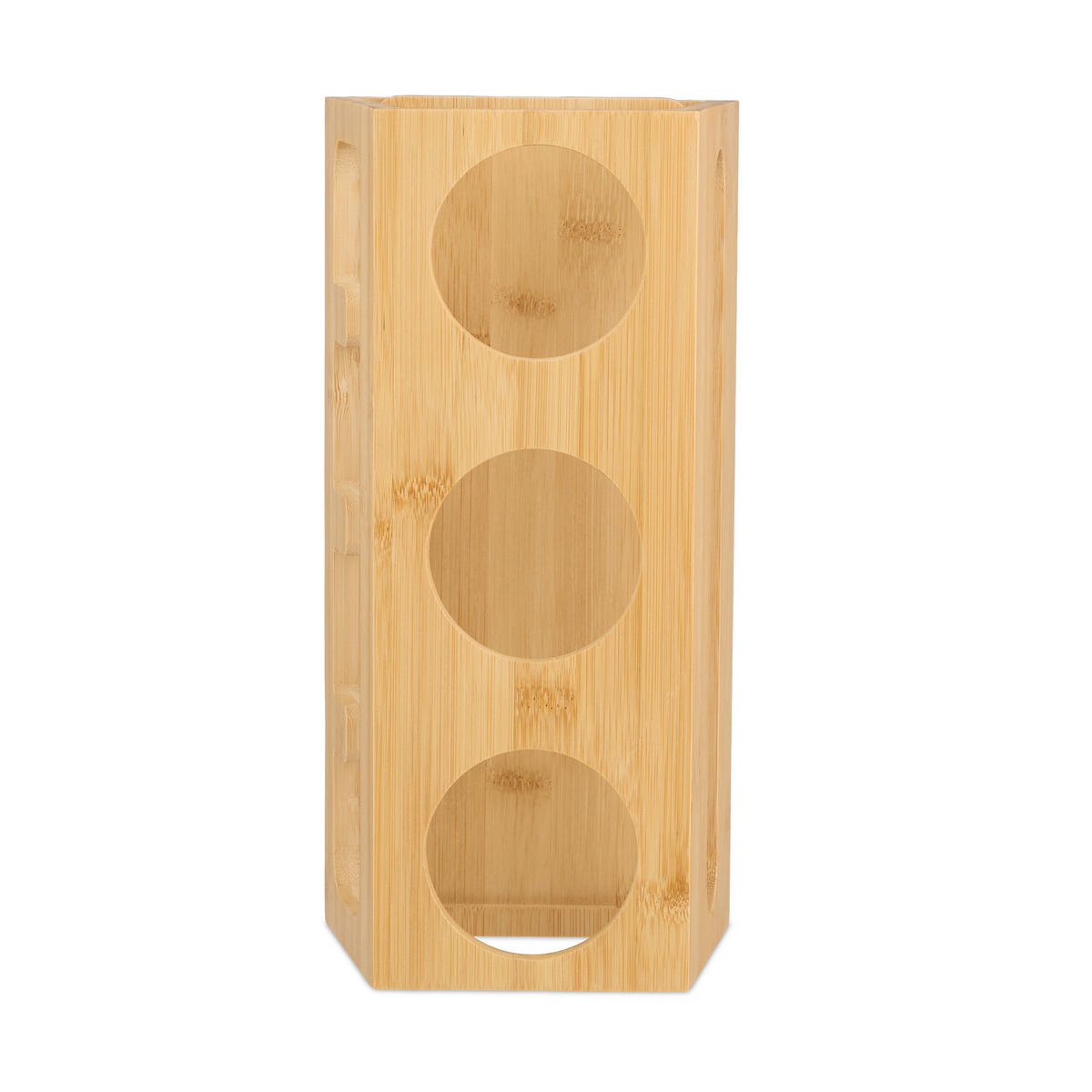 DRŽIAK na fľaše - svetlohnedá, drevo (29/12.5/14cm) - Relaxdays