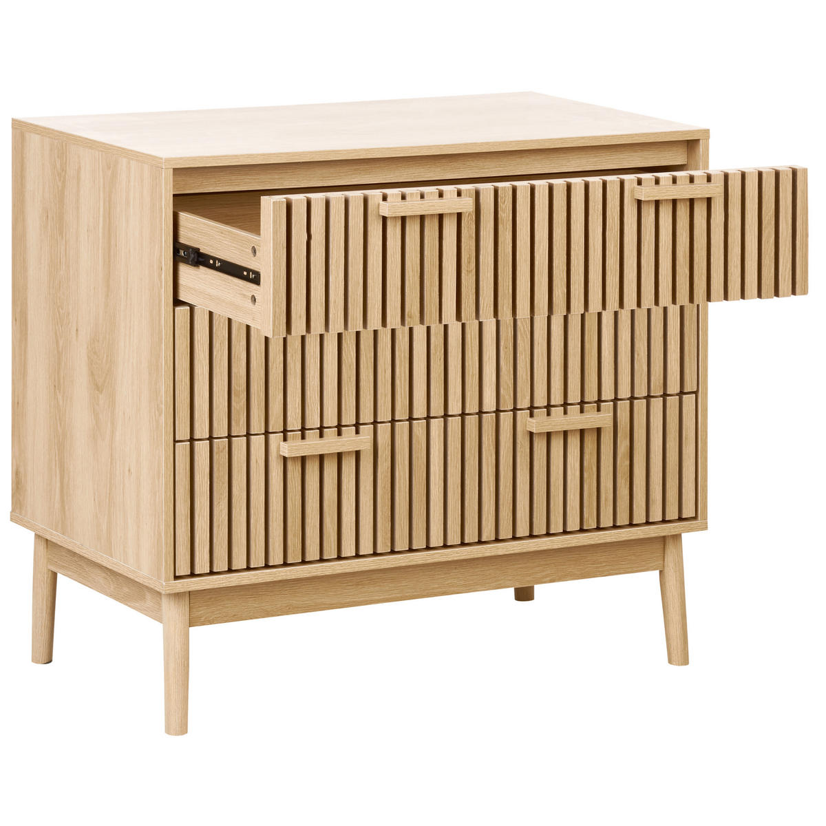 KOMODA s 3 zásuvkami Světle hnědá Lynwood - hnědá, kompozitní dřevo (90/79/49cm) - Beliani