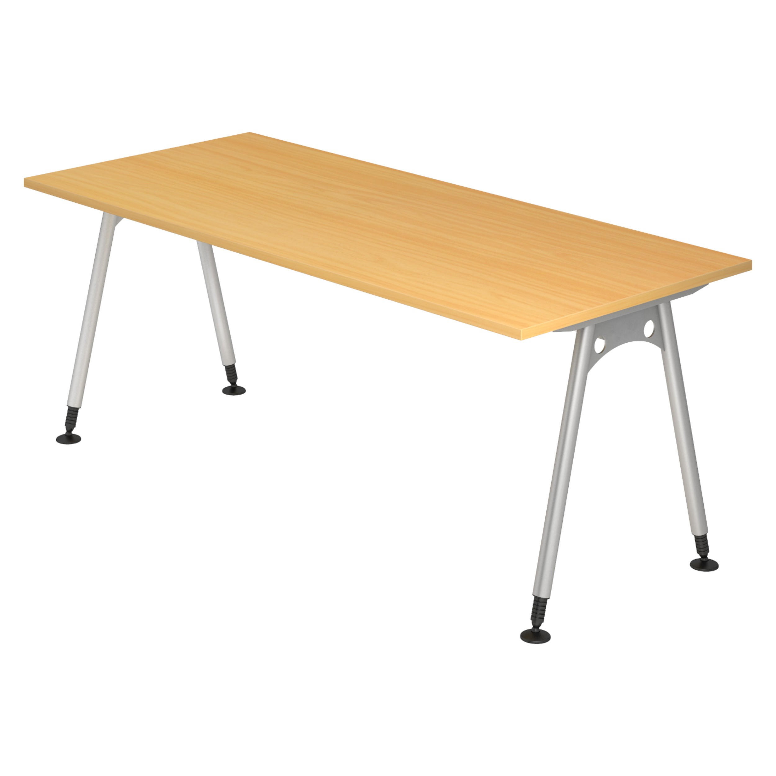 SCHREIBTISCH Serie-A 80/180/72 cm in Buchefarben - Buchefarben, Holzwerkstoff (80/180/72cm) - bümö