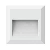 LED WANDLEUCHTE Kunststoff Weiß - Weiß, Kunststoff (12.4/12.4/2.7cm)